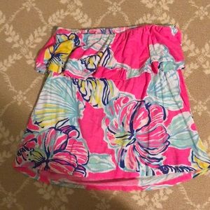 Lilly Pulitzer strapless top